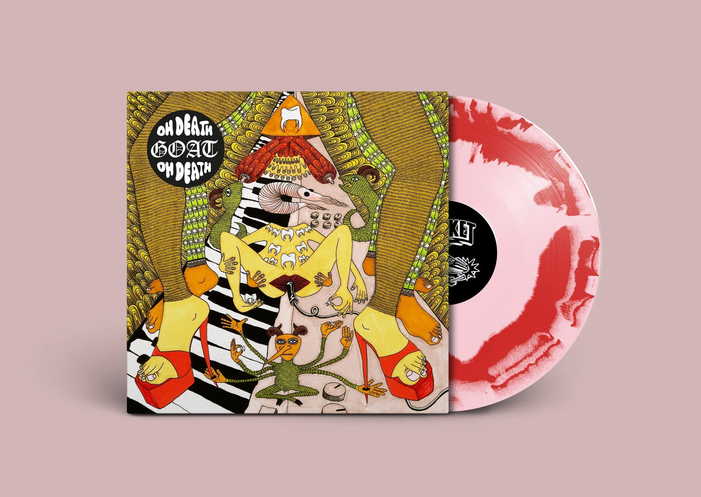 Goat - Oh Death Cloudberry Swirl Ltd Vinyl LP