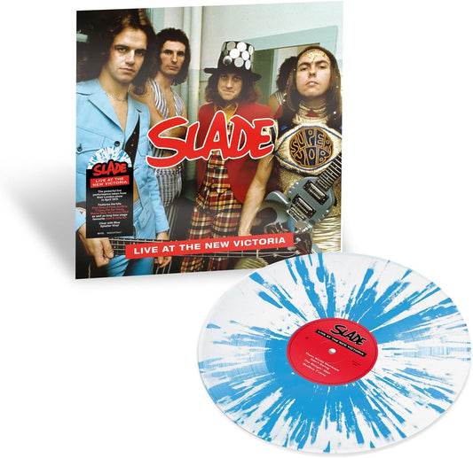 Slade Live at The New Victoria Vinyl LP Clear with Blue Splatter Colour 2024