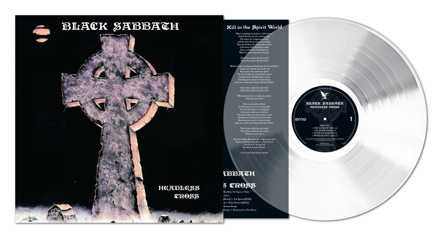 Black Sabbath - Headless Cross 2024 Re-master Ultra Clear Vinyl LP