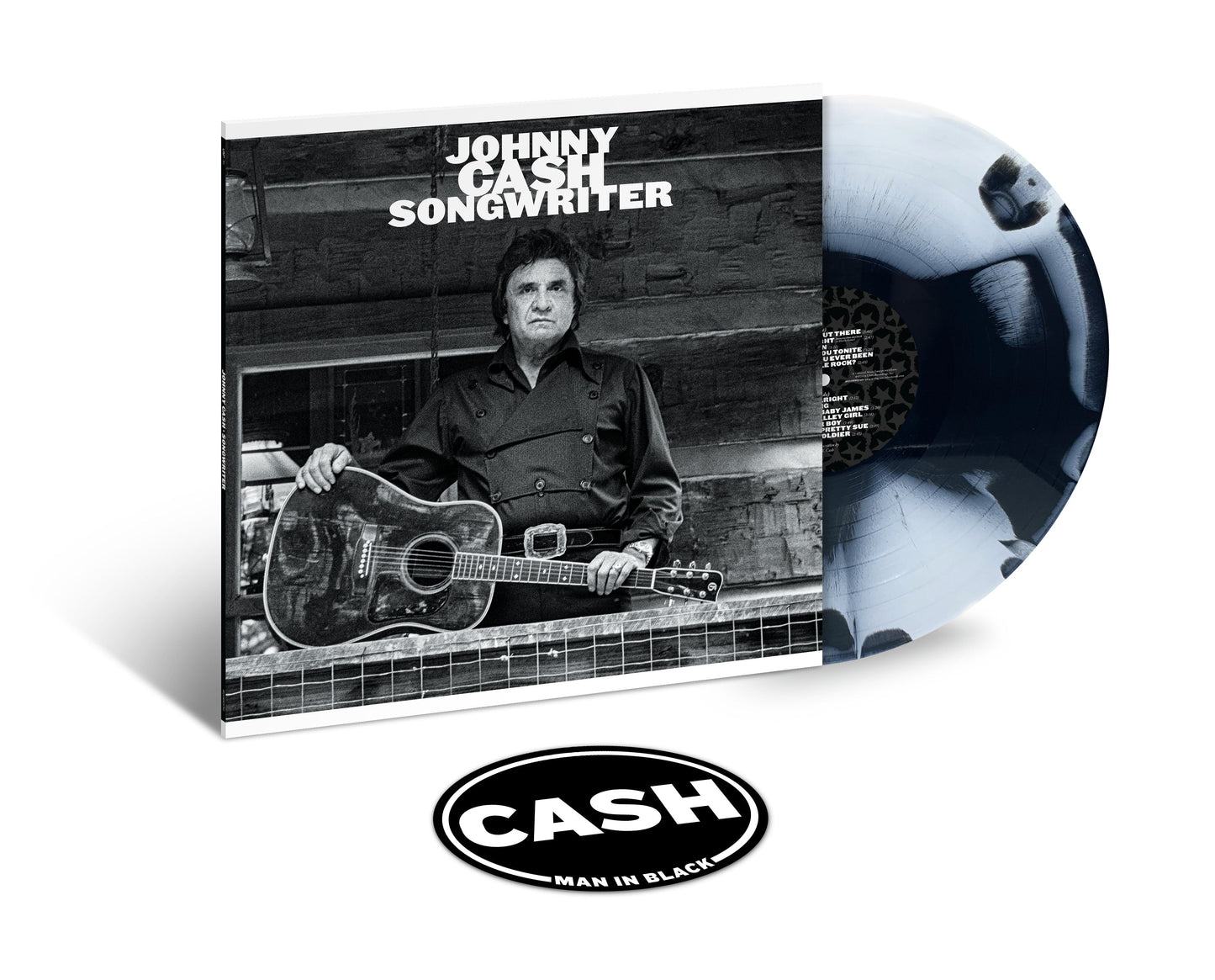 Johnny Cash - Songwriter Ltd Black And White Vinyl LP