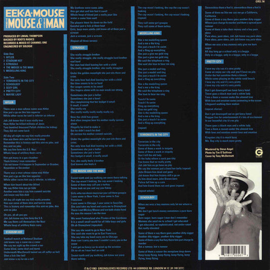 Eek-A-Mouse – The Mouse And The Man VINYL LP