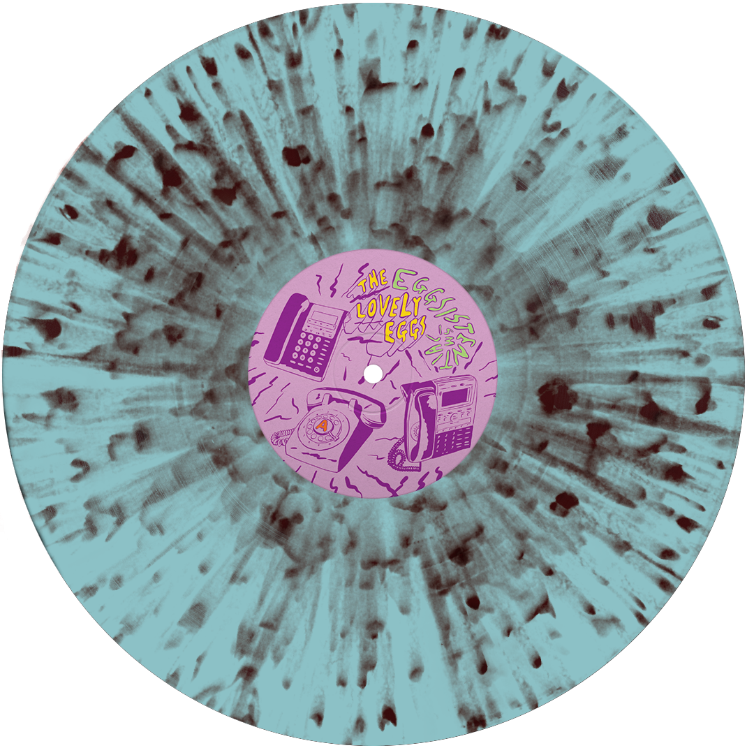 The Lovely Eggs - Eggsistentialism Indies Transparent Blue with Coffee Splatter Vinyl LP