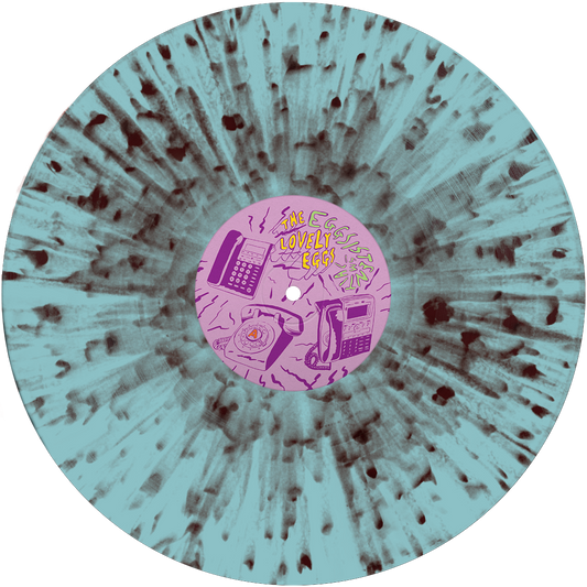 The Lovely Eggs - Eggsistentialism Indies Transparent Blue with Coffee Splatter Vinyl LP