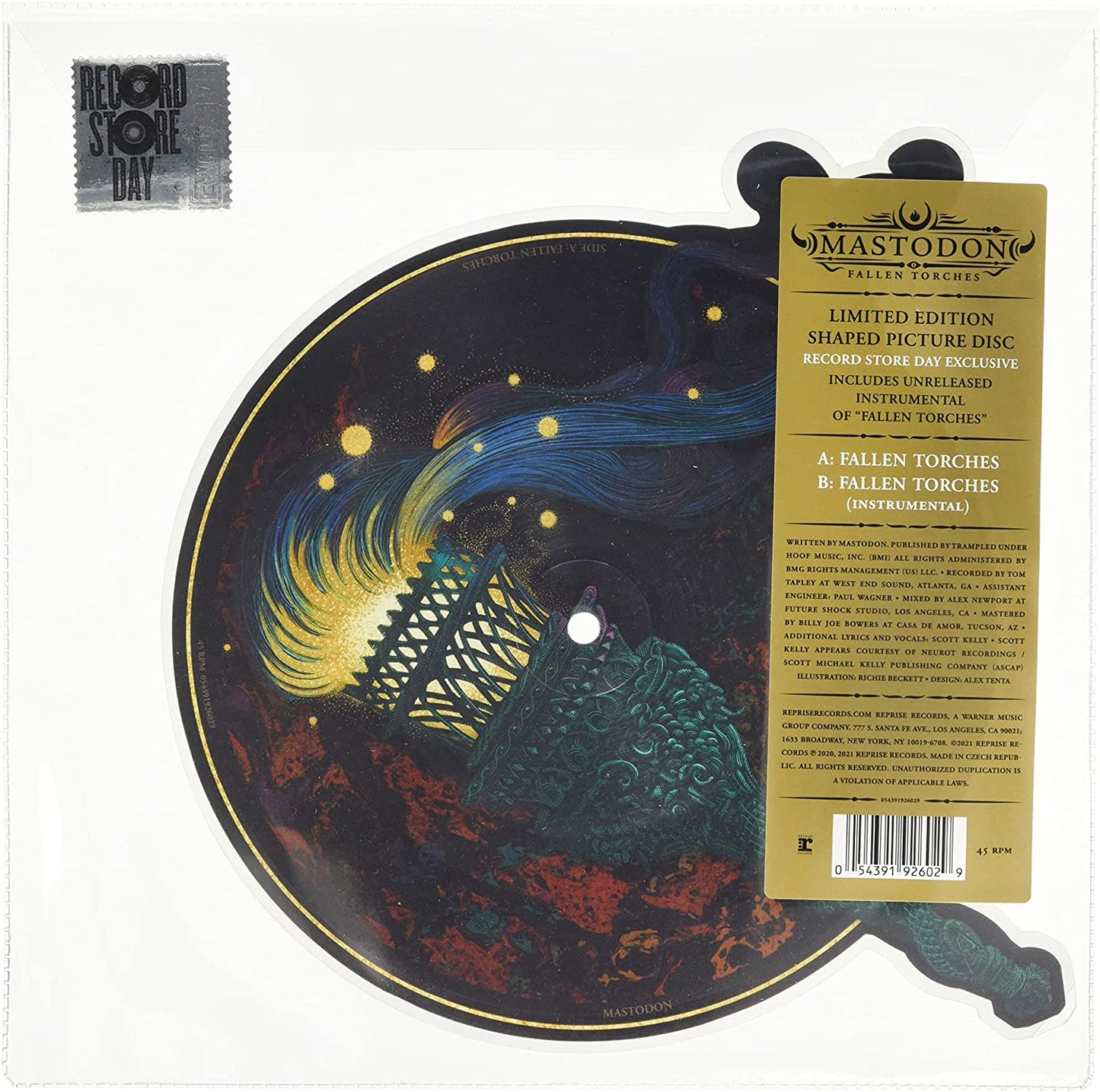 Mastodon – Fallen Torches - SHAPED PICTURE DISC VINYL