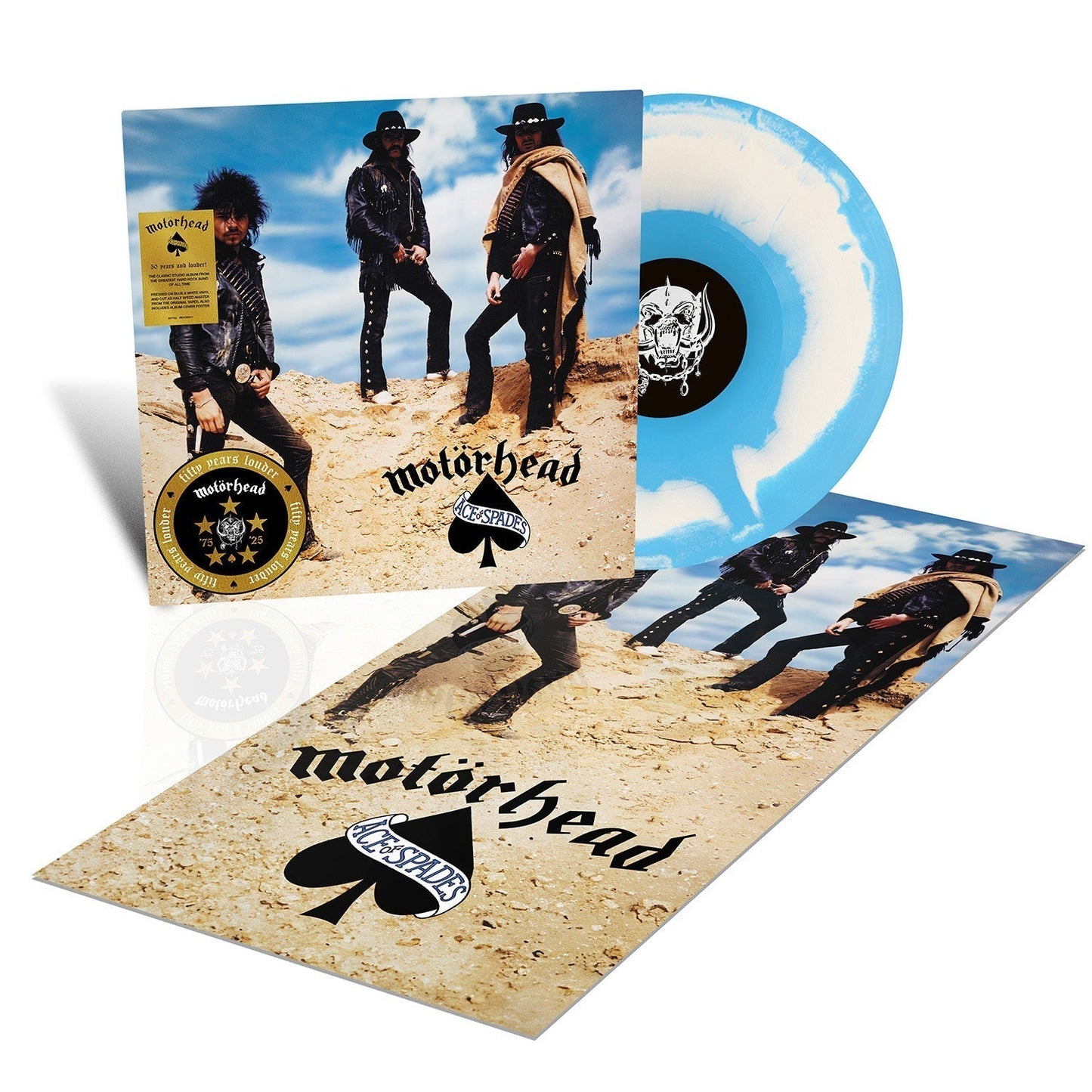Motorhead - Ace Of Spades 50th Anniversary Ltd Blue & White Vinyl LP