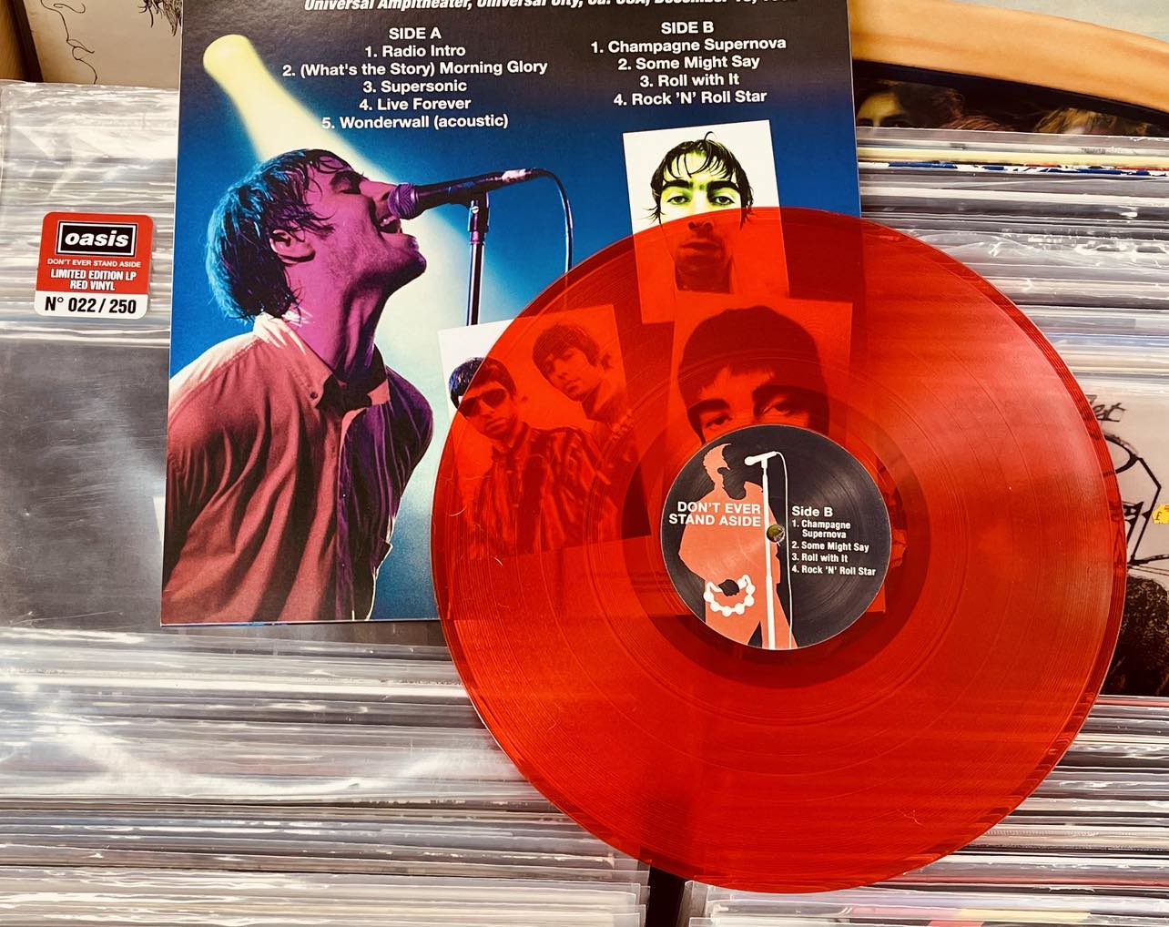 Oasis – Don’t Ever Stand Aside - RED COLOURED VINYL LP