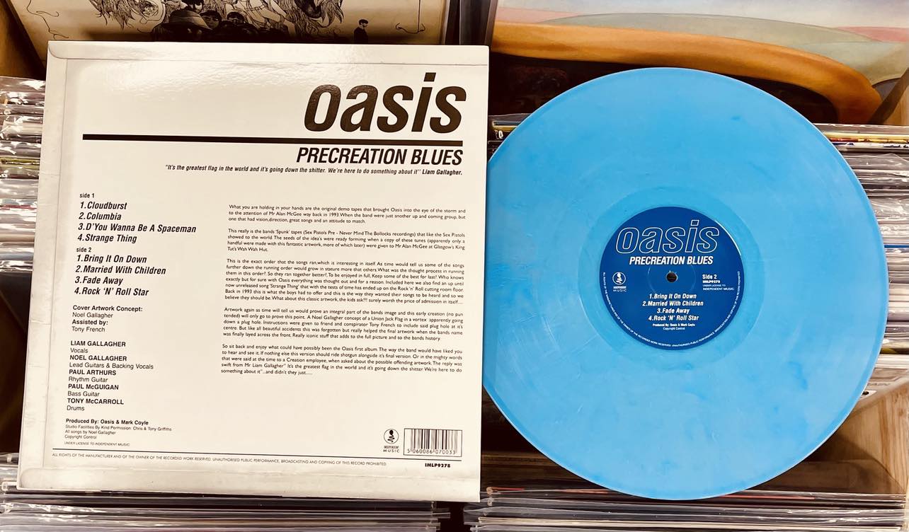 Oasis – Precreation Blues - BLUE COLOURED VINYL LP