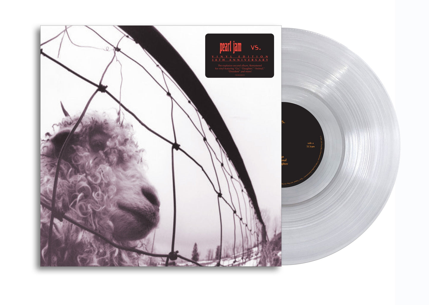 Pearl Jam - Vs: 30th Anniversary Exclusive Clear Vinyl LP