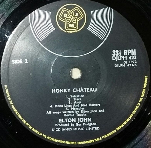 Elton John – Honky Château - ORIGINAL VINYL LP