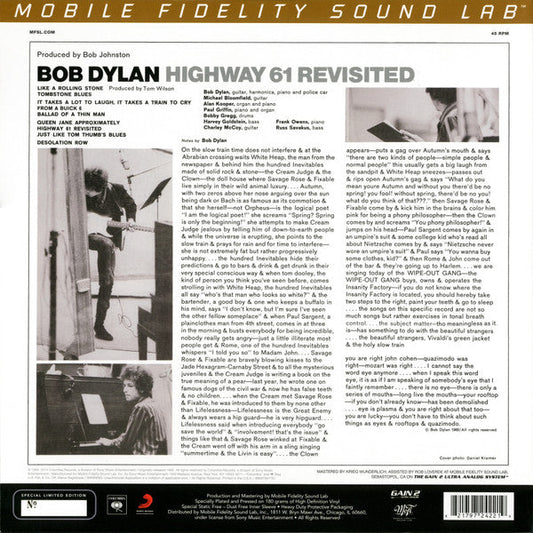 Bob Dylan – Highway 61 Revisited - 2 x VINYL LP