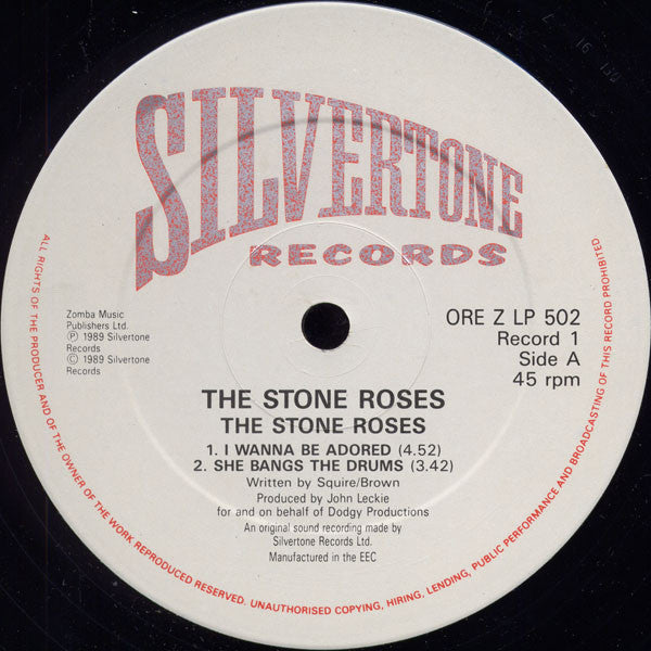 The Stone Roses – The Stone Roses - 1991 issue 2 x VINYL LP SET in NUMBERED GATEFOLD