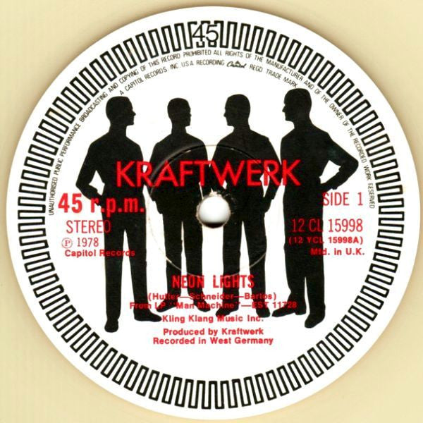Kraftwerk – Neon Lights - LUMINOUS COLOURED VINYL 12"