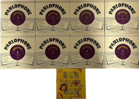 Paul McCartney and Wings Run Devil Run - 7" Collectors Box + Mailer UK 7" box set