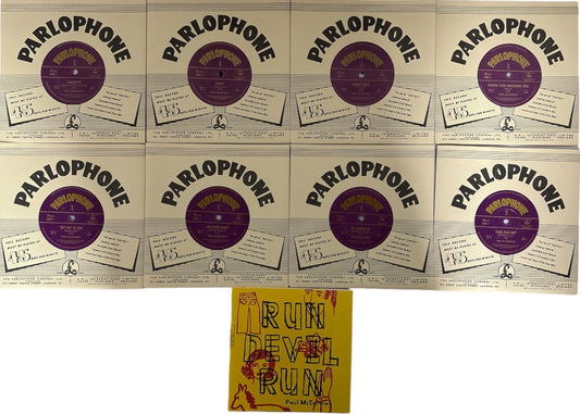 Paul McCartney and Wings Run Devil Run - 7" Collectors Box UK 7" box set