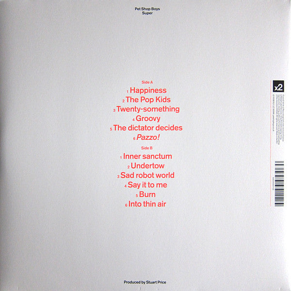 Pet Shop Boys – Super - WHITE COLOURED VINYL LP