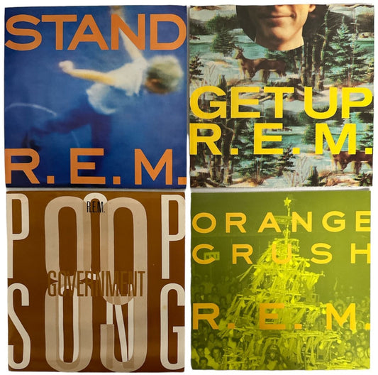 REM Single Action Green US 7" box set