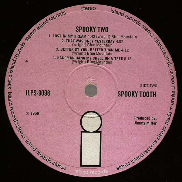 Spooky Tooth – Spooky Two - VINYL LP Brown Cover Pink 'i' Lable