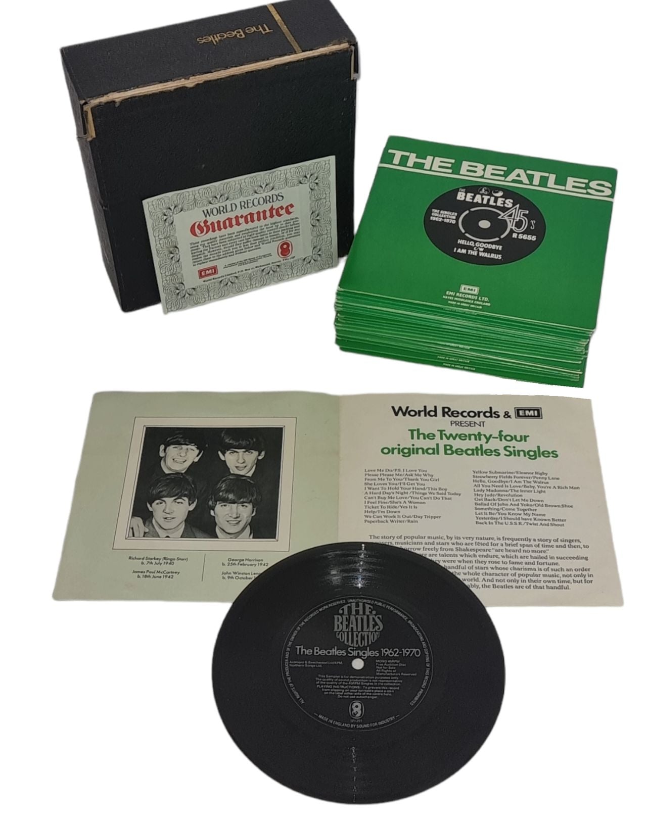 The Beatles The Beatles Collection + Insert & Flexi - EX UK 7" box set