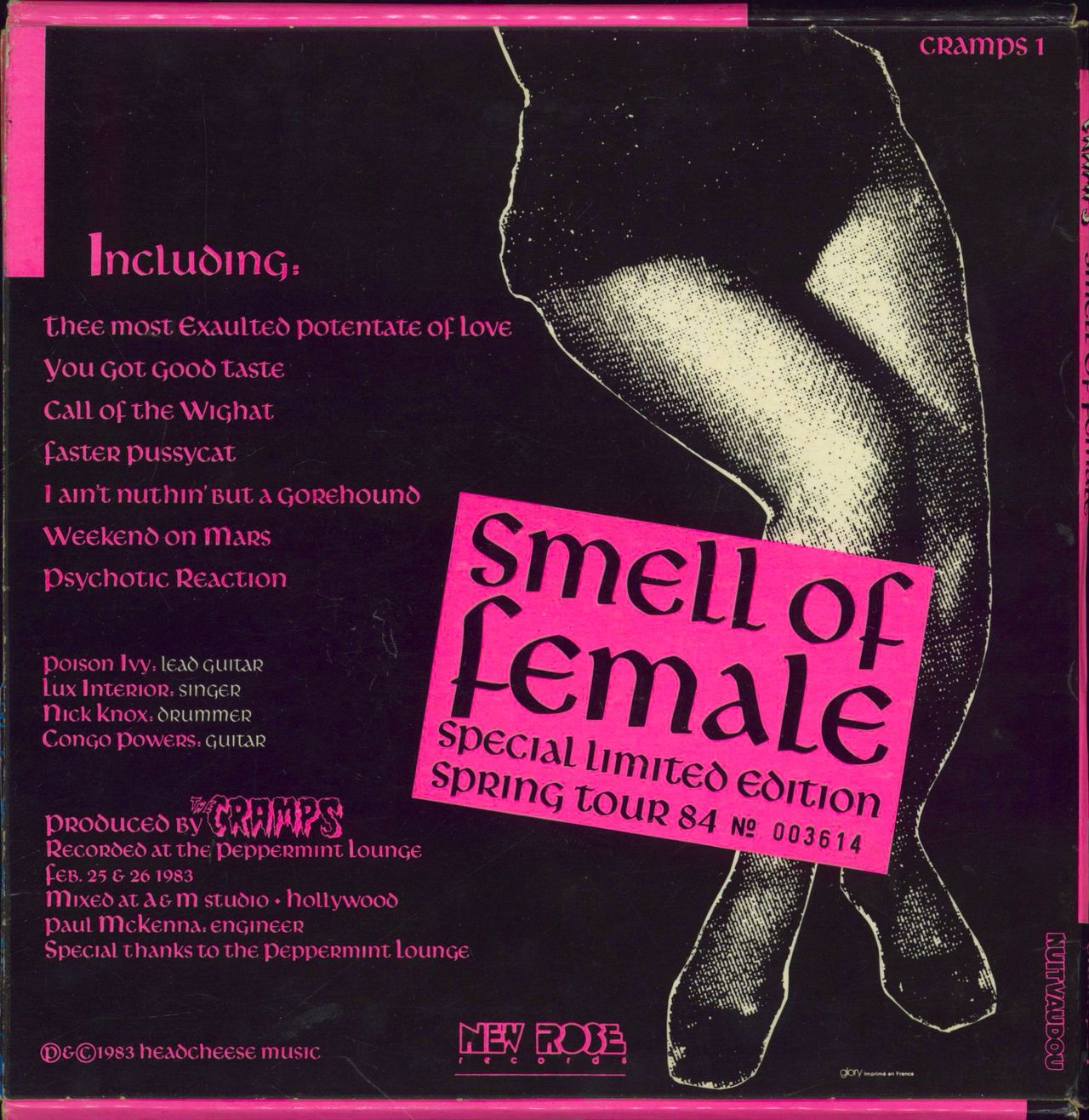 The Cramps Smell Of Female - 4 X 7" Set French 7" box set