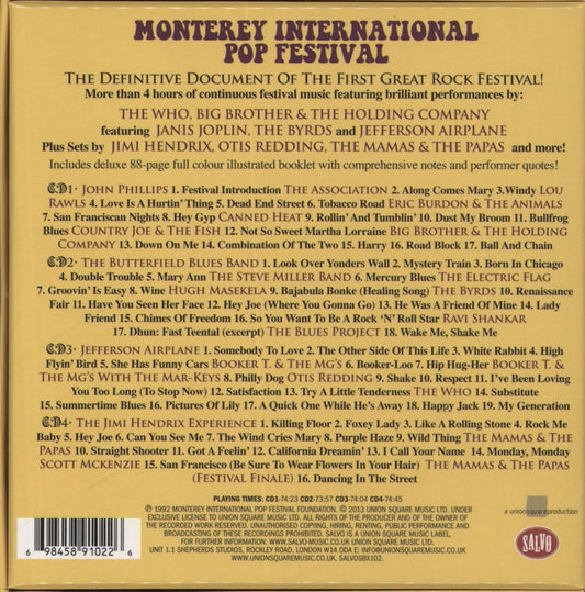 Various-Prog & Psych Monterey International Pop Festival US Box set