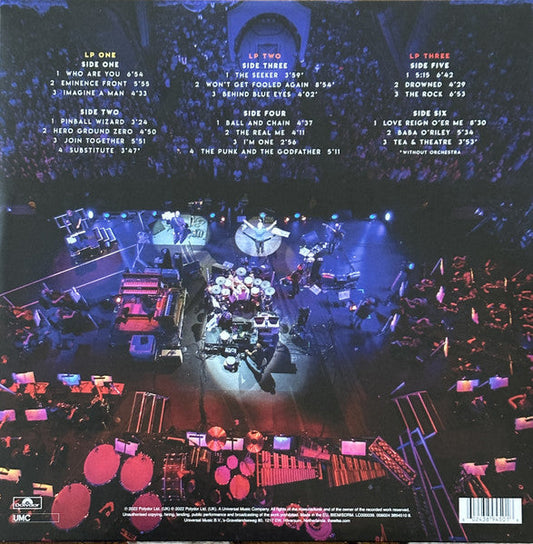 The Who – With Orchestra, Live At Wembley - 3 x 180 GRAM VINYL LP SET