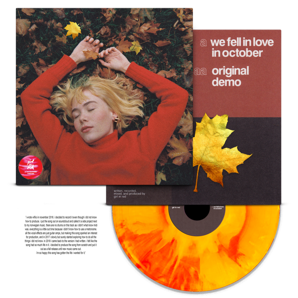 Girl In Red We Fell In Love In October 7" Vinyl Single Orange & Yellow Colour 2021
