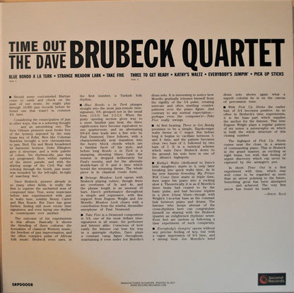 Dave Brubeck Quartet - Time Out - 180 GRAM VINYL LP - NEW