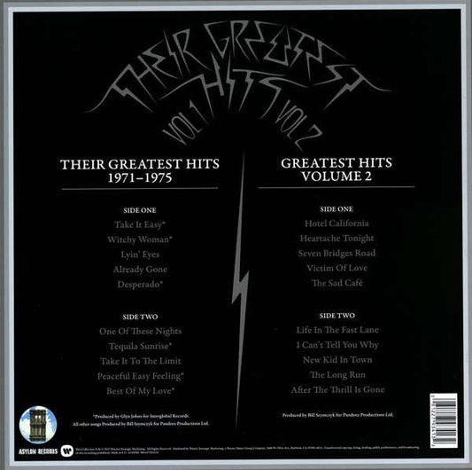 Eagles - Their Greatest Hits Volumes 1 & 2 - 2 x 180 GRAM VINYL LP SET