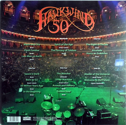 Hawkwind – Hawkwind 50 Live  - 3 x180 GRAM VINYL LP SET
