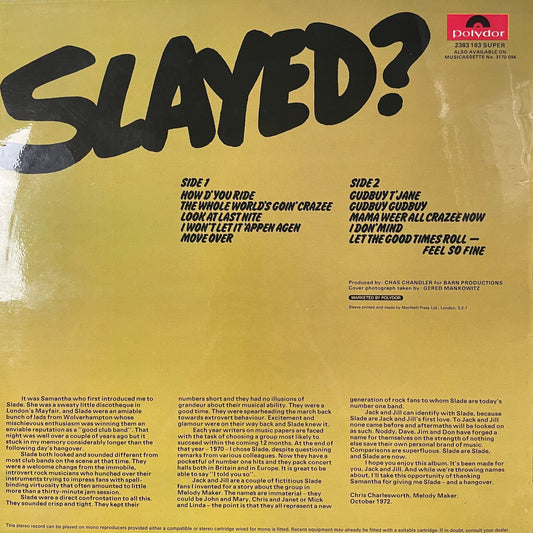 Slade - Slayed? - ORIGINAL ISSUE
