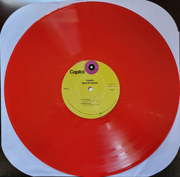 Jimi Hendrix ‎– Band Of Gypsys - RED COLOURED VINYL 180 GRAM LP USA ISSUE