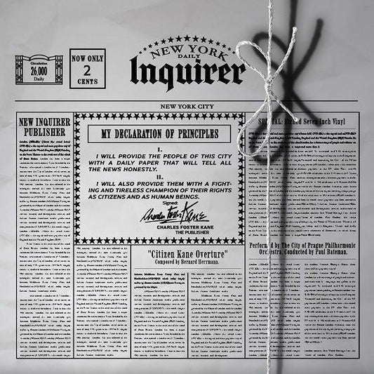 OST - Citizen Kane Etched 7" Vinyl Numbered RSD 2021