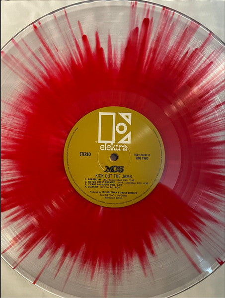 MC5 – Kick Out The Jams - RED SPLATTER COLOURED VINYL LP - NEW