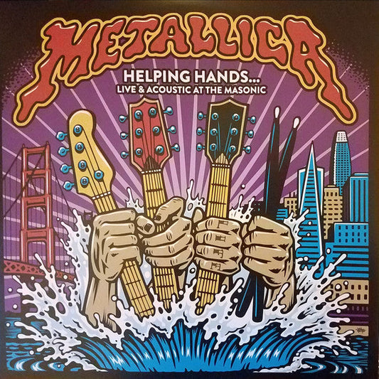 Metallica – Helping Hands... Live & Acoustic At The Masonic - 2 x MARBLED BLUE COLOURED VINYL LP SET
