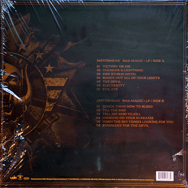 Motorhead – Bad Magic - YELLOW COLOURED VINYL LP