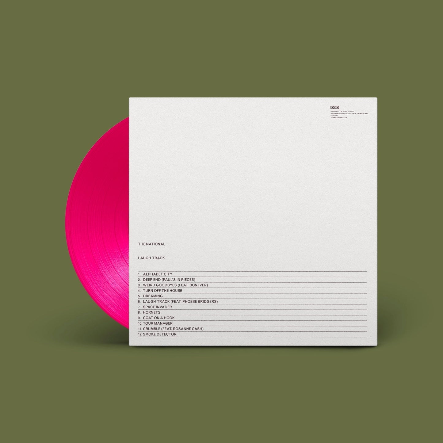 National - Laugh Track Pink Vinyl 2LP