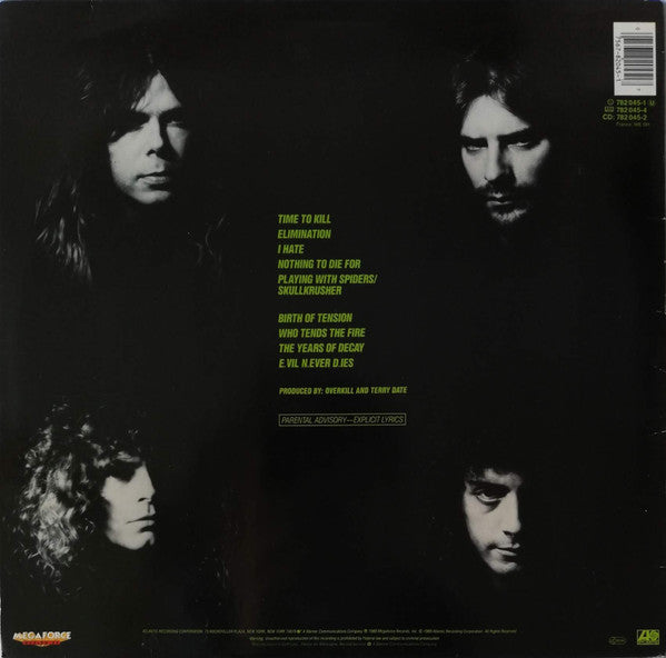 Overkill – The Years Of Decay - VINYL LP