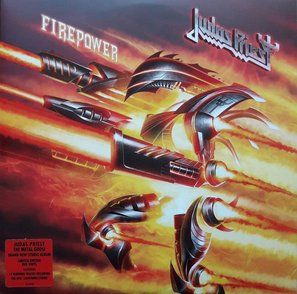 Judas Priest – Firepower - 2 x RED COLOURED VINYL LP SET
