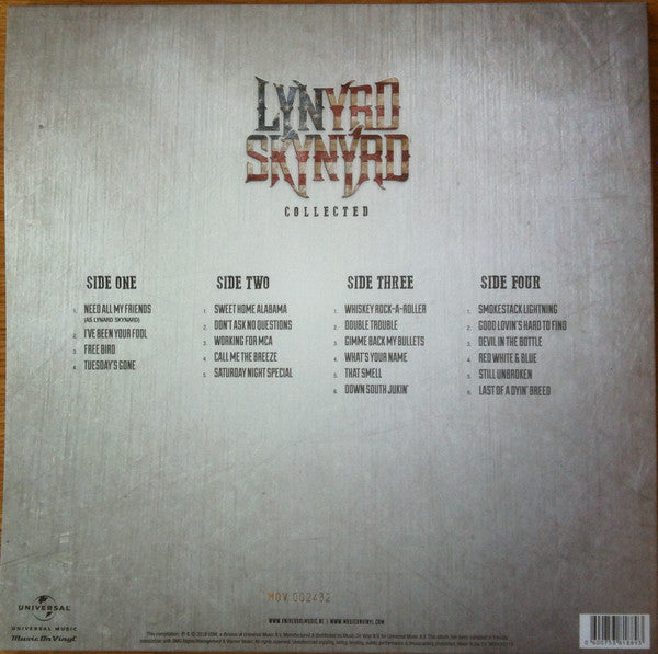 Lynyrd Skynyrd – Collected - 2 x (MARBLED) GOLD COLOURED VINYL LP