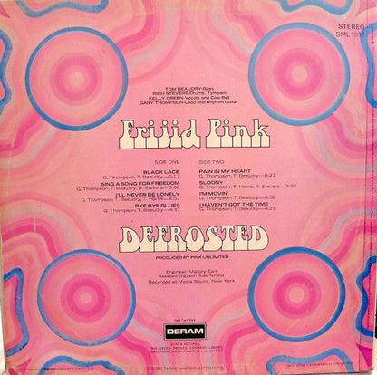 Frijid Pink ‎– Defrosted - ORIGINAL 1970 ISSUE VINYL LP