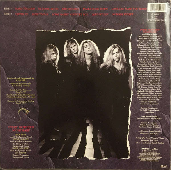 Every Mother's Nightmare ‎– Every Mother's Nightmare - VINYL LP ORIGINAL 1990 ISSUE