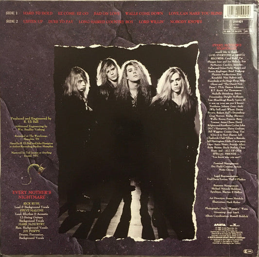Every Mother's Nightmare ‎– Every Mother's Nightmare - VINYL LP ORIGINAL 1990 ISSUE