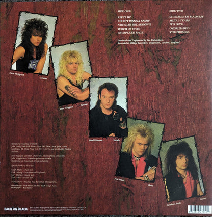 Paul Di'Anno's Battlezone – Children Of Madness - RED COLOURED VINYL LP