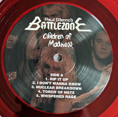 Paul Di'Anno's Battlezone – Children Of Madness - RED COLOURED VINYL LP