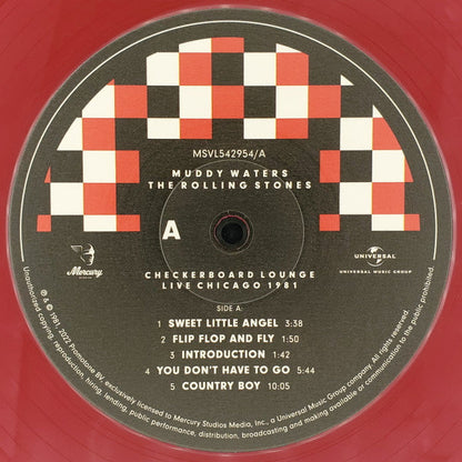 Muddy Waters & The Rolling Stones – Checkerboard Lounge : Live Chicago 1981 - 2 x RED / WHITE COLOURED VINYL LP SET