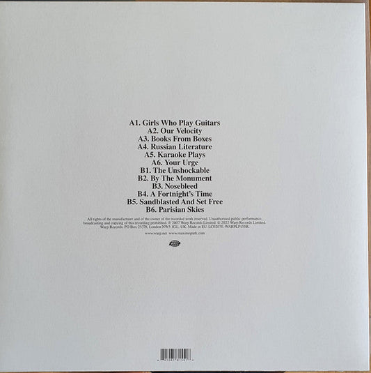 Maximo Park - Our Earthly Pleasures 15th Anniversary Clear Vinyl LP