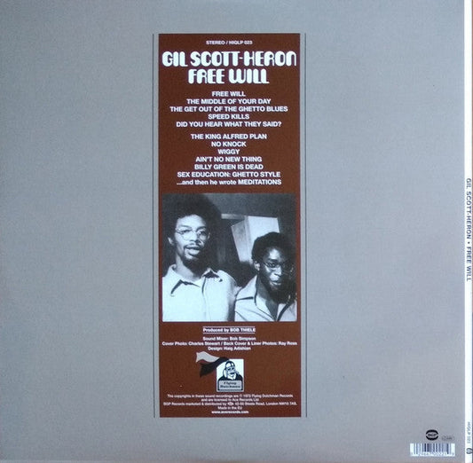 Gil Scott-Heron - Free Will Vinyl LP