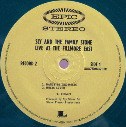 Sly And The Family Stone – Live At The Fillmore East - 2 x RED / GREEN COLOURED VINYL LP