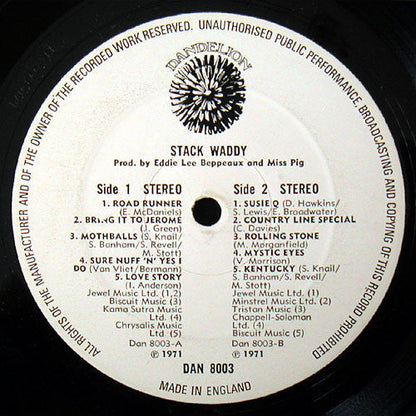 Stack Waddy – Stack Waddy - VINYL LP, ORIGINAL 1971 ISSUE