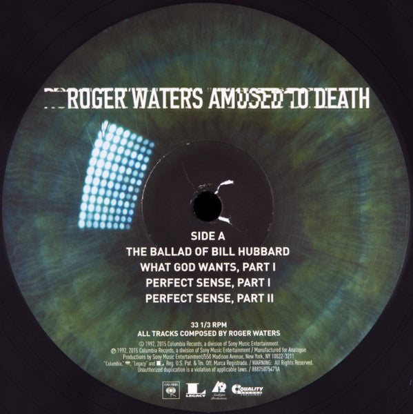 Roger Waters – Amused To Death - 2 x VINYL LP SET